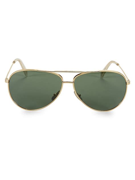 Shop CELINE CL40062U 61MM Aviator Sunglasses 